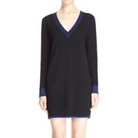 RAG & BONE Jean Kendra V-Neck Sweater Dress Black Size XS - Picture 7 of 7